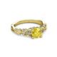 3 - Carina Signature Yellow Sapphire and Diamond Engagement Ring 