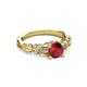 3 - Carina Signature Ruby and Diamond Engagement Ring 