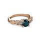 3 - Carina Signature London Blue Topaz and Diamond Engagement Ring 