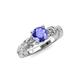 4 - Carina Signature Tanzanite and Diamond Engagement Ring 