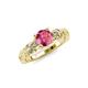 4 - Carina Signature Pink Tourmaline and Diamond Engagement Ring 