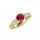 4 - Belinda Signature Ruby and Diamond Engagement Ring 
