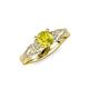 4 - Belinda Signature Yellow and White Diamond Engagement Ring 