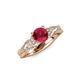 4 - Belinda Signature Ruby and Diamond Engagement Ring 