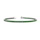 1 - Leslie 2.4 mm Green Garnet Eternity Tennis Bracelet 