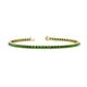 1 - Leslie 2.4 mm Green Garnet Eternity Tennis Bracelet 
