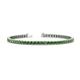1 - Leslie 2.90 mm Round Green Garnet Eternity Tennis Bracelet 