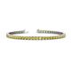 1 - Leslie 2.90 mm Round Yellow Sapphire Eternity Tennis Bracelet 