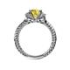 5 - Anora Signature Yellow Sapphire and Diamond Engagement Ring 