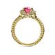 5 - Anora Signature Pink Tourmaline and Diamond Engagement Ring 