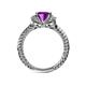 5 - Anora Signature Amethyst and Diamond Engagement Ring 