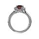 5 - Anora Signature Red Garnet and Diamond Engagement Ring 