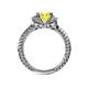 5 - Anora Signature Yellow and White Diamond Engagement Ring 