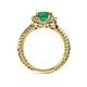 5 - Anora Signature Emerald and Diamond Engagement Ring 