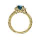 5 - Anora Signature Blue and White Diamond Engagement Ring 
