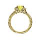 5 - Anora Signature Yellow and White Diamond Engagement Ring 