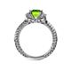 5 - Anora Signature Peridot and Diamond Engagement Ring 