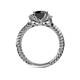 5 - Anora Signature Black and White Diamond Engagement Ring 