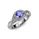 3 - Kalila Signature Tanzanite and Diamond Engagement Ring 