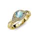 4 - Kalila Signature Aquamarine and Diamond Engagement Ring 