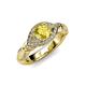 4 - Kalila Signature Yellow Sapphire and Diamond Engagement Ring 