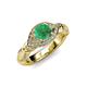 3 - Kalila Signature Emerald and Diamond Engagement Ring 