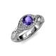 3 - Kalila Signature Iolite and Diamond Engagement Ring 