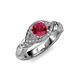 3 - Kalila Signature Ruby and Diamond Engagement Ring 