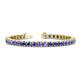 1 - Leslie 4.00 mm Tanzanite Eternity Tennis Bracelet 
