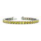 1 - Leslie 4.00 mm Yellow Sapphire Eternity Tennis Bracelet 