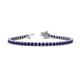 1 - Izarra 2.90 mm Blue Sapphire Eternity Tennis Bracelet 