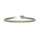 1 - Izarra 2.90 mm Yellow and White Diamond Eternity Tennis Bracelet 