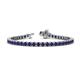 1 - Izarra 3.70 mm Blue Sapphire Eternity Tennis Bracelet 