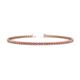 1 - Cliona 2.00 mm Pink Tourmaline Eternity Tennis Bracelet 