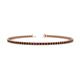 1 - Cliona 2.00 mm Red Garnet Eternity Tennis Bracelet 