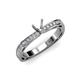 4 - Gwen Semi Mount Euro Shank Engagement Ring 