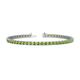 1 - Cliona 2.70 mm Peridot Eternity Tennis Bracelet 