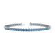 1 - Cliona 2.70 mm Blue Topaz Eternity Tennis Bracelet 