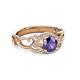 3 - Fineena Signature Iolite and Diamond Engagement Ring 