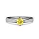 3 - Neve Signature Yellow Sapphire 4 Prong Solitaire Engagement Ring 