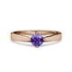 3 - Neve Signature Iolite 4 Prong Solitaire Engagement Ring 