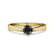 3 - Neve Signature Black Diamond 4 Prong Solitaire Engagement Ring 