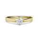 3 - Neve Signature White Sapphire 4 Prong Solitaire Engagement Ring 