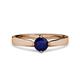 3 - Neve Signature Blue Sapphire 4 Prong Solitaire Engagement Ring 