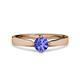 3 - Neve Signature Tanzanite 4 Prong Solitaire Engagement Ring 