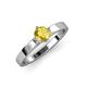 4 - Neve Signature Yellow Sapphire 4 Prong Solitaire Engagement Ring 