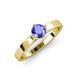 4 - Neve Signature Tanzanite 4 Prong Solitaire Engagement Ring 