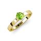 4 - Neve Signature Peridot 4 Prong Solitaire Engagement Ring 