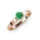 4 - Neve Signature Emerald 4 Prong Solitaire Engagement Ring 