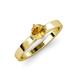 4 - Neve Signature Citrine 4 Prong Solitaire Engagement Ring 